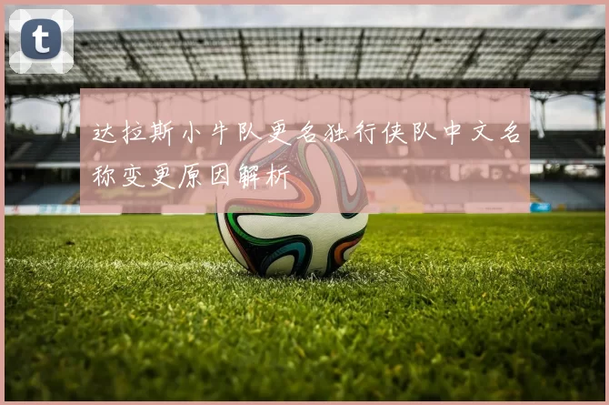 达拉斯小牛队更名独行侠队中文名称变更原因解析