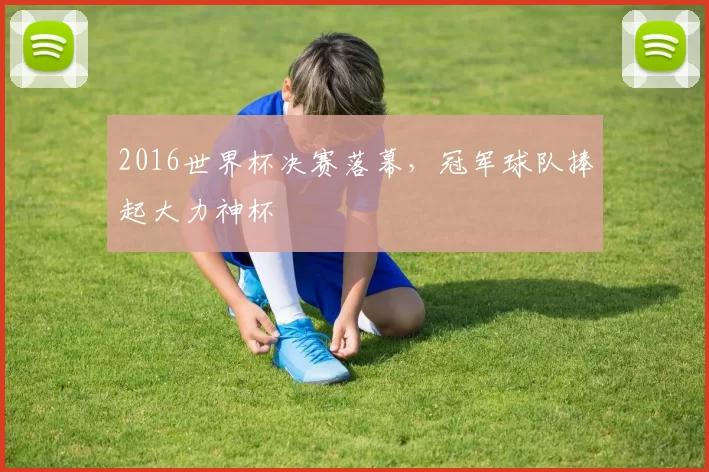2016世界杯决赛落幕,冠军球队捧起大力神杯