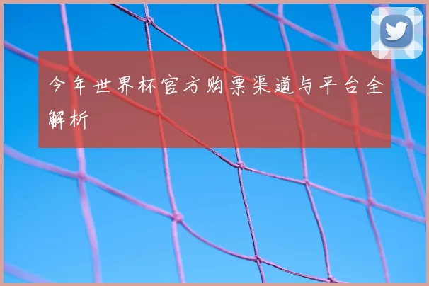 今年世界杯官方购票渠道与平台全解析