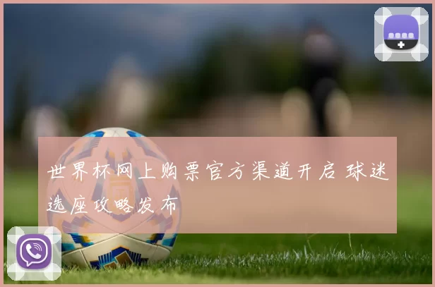 世界杯网上购票官方渠道开启 球迷选座攻略发布
