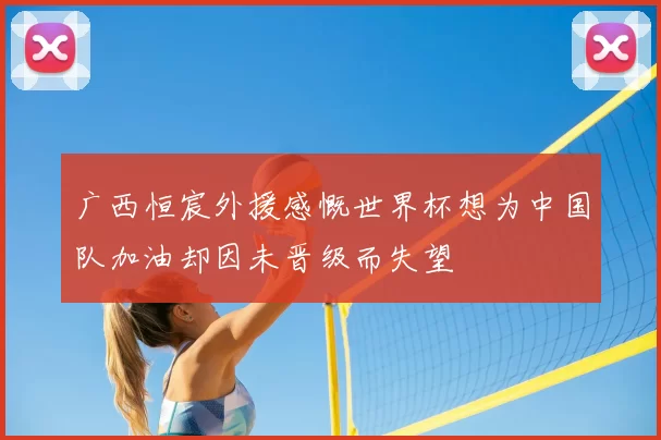 广西恒宸外援感慨世界杯想为中国队加油却因未晋级而失望