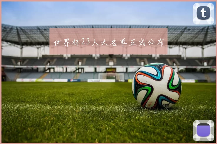 世界杯23人大名单正式公布